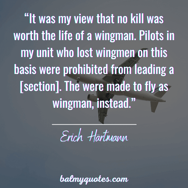 erich hartmann quotes