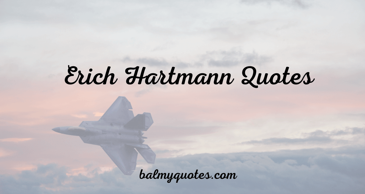 erich hartmann quotes