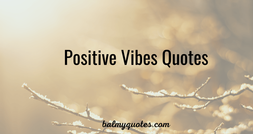 postive vibe quote