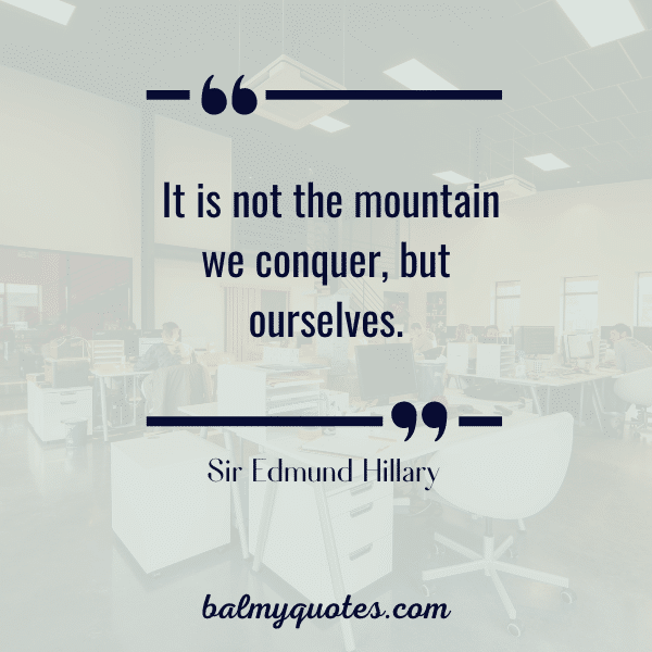 Edmund hillary quote