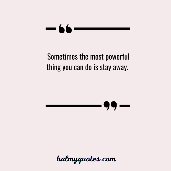 Keeping distance Quote