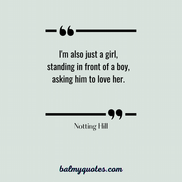 notting hill Love quote