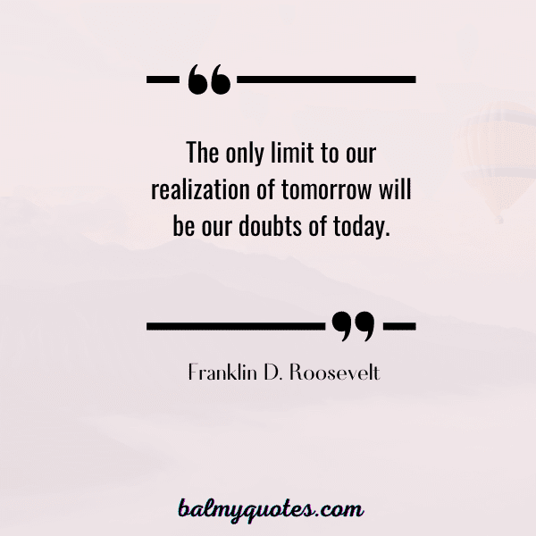Franklin D. Roosevelt quote