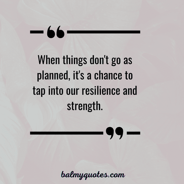 QUOTE ON WHEN THINGS DON'T GO AS PLANNED