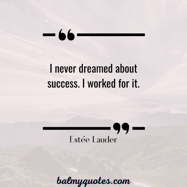 ESTEE LAUDER - QUOTE