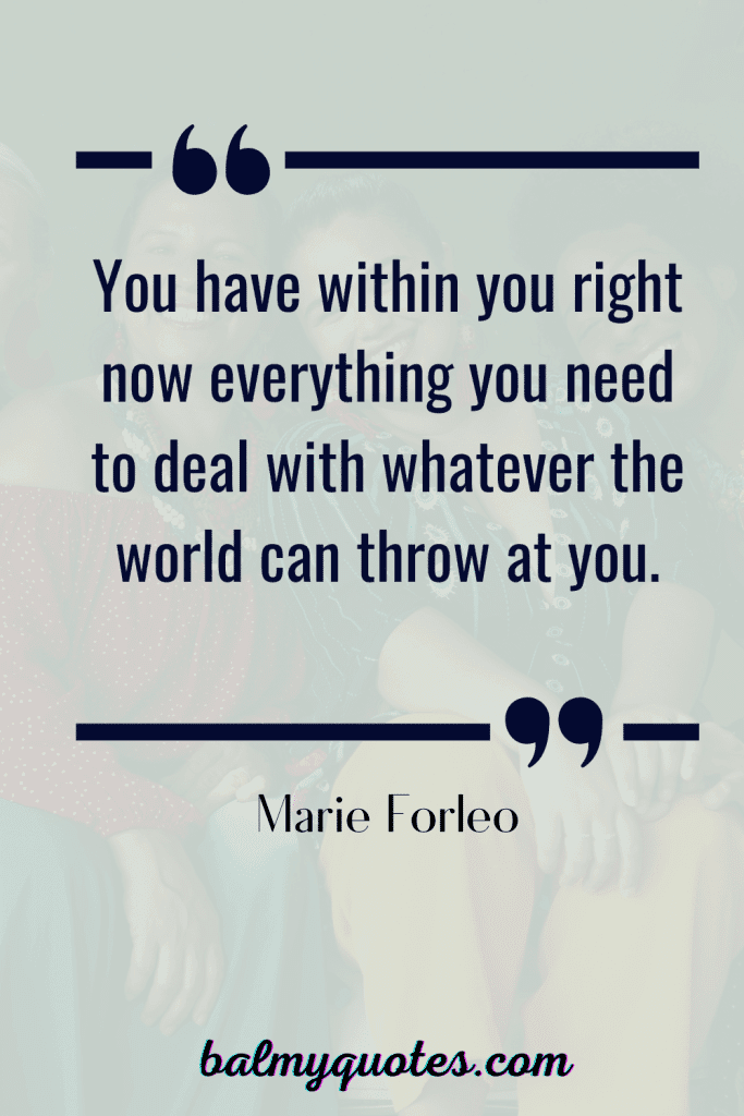 MARIE FORLEO QUOTE