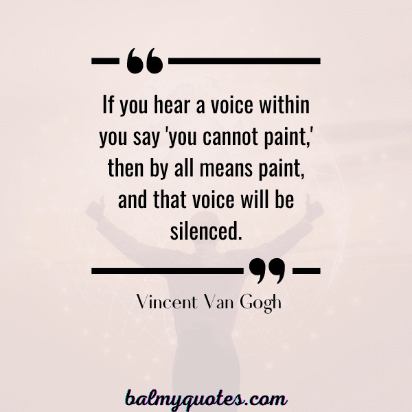 SELF DOUBT quotes - VINCENT VAN