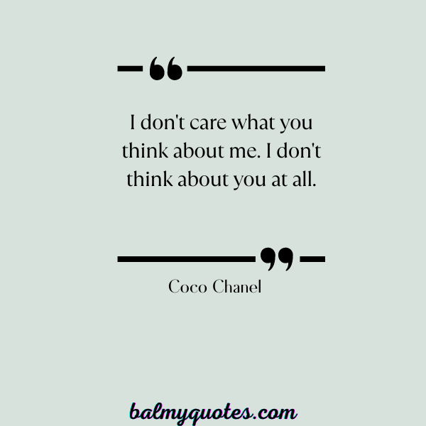 coco chanel quote