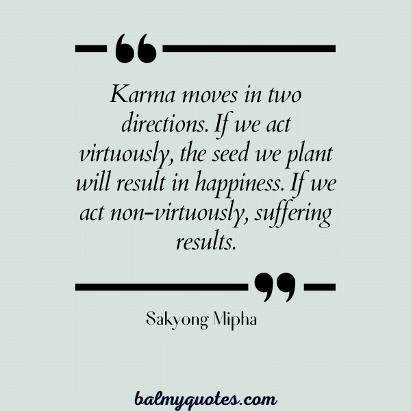 KARMA QUOTES - Sakyong Mipha