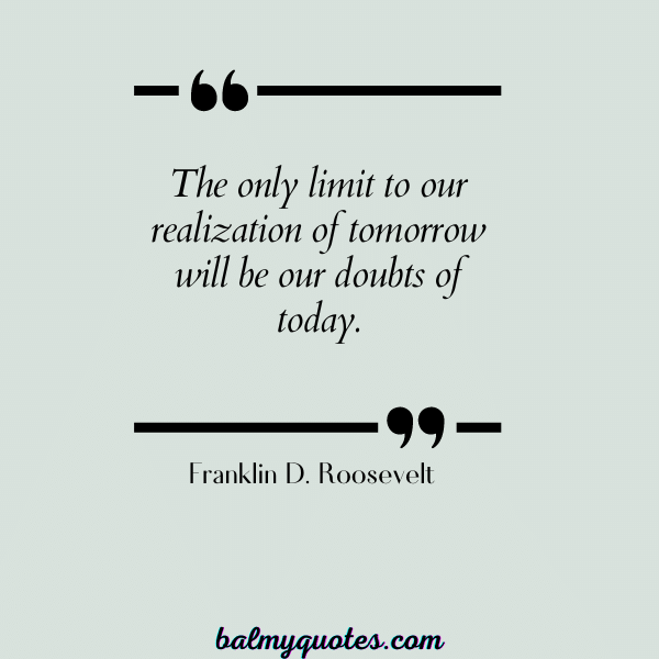 WINNER MINDSET QUOTES - Franklin D. Roosevelt
