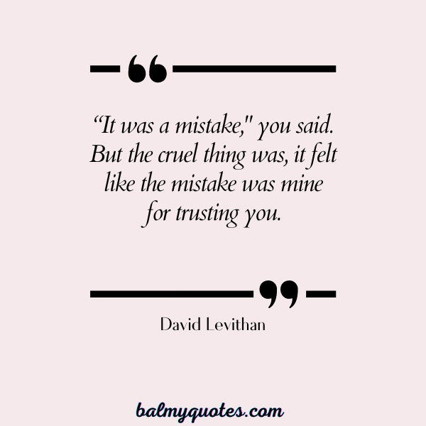 betrayal quotes- david levithan