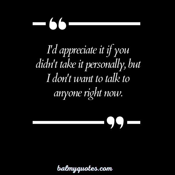 I DO NOT WANT TO TALK TO ANYONE QUOTES 10