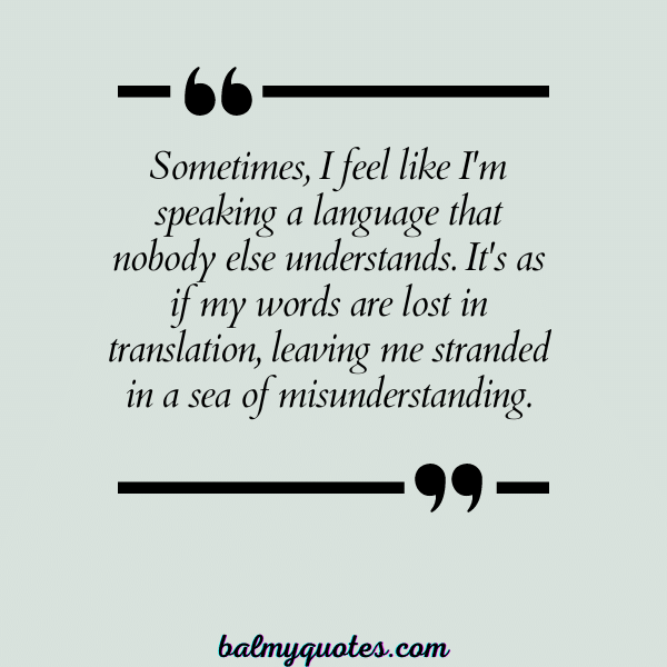 QUOTES about feeling misunderstood - 2