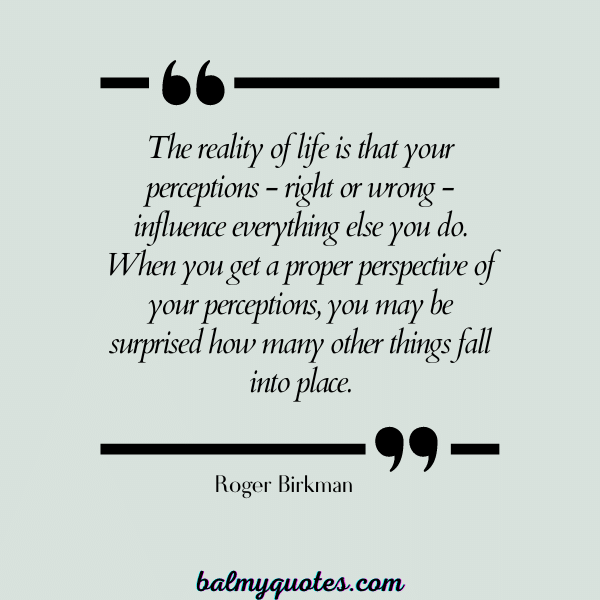 Roger Birkman - reality check quotes