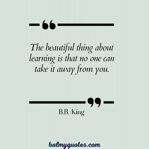 STUDY QUOTES FOR STUDENTS - B.B. King