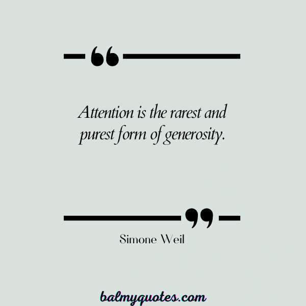 Simone Weil - pay attention quotes