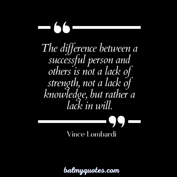 Vince Lombardi - reality check quotes