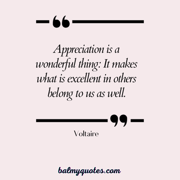 Voltaire - quotes on employee appreciation