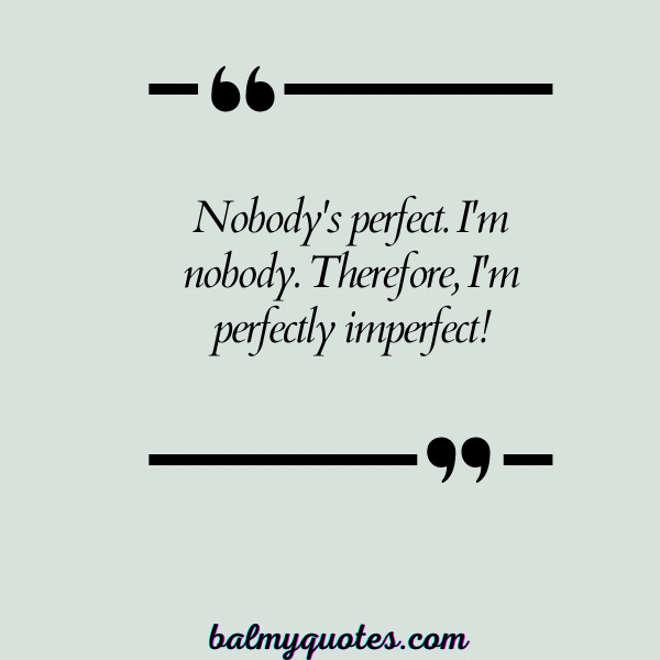 NO ONE IS PERFECT QUOTES 2