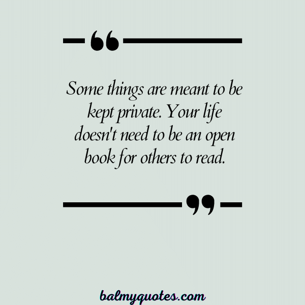 PRIVATE LIFE QUOTE 1
