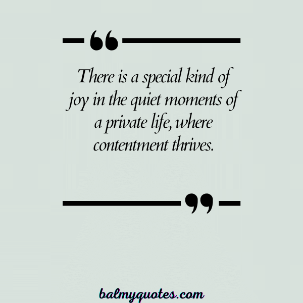 PRIVATE LIFE QUOTE 19