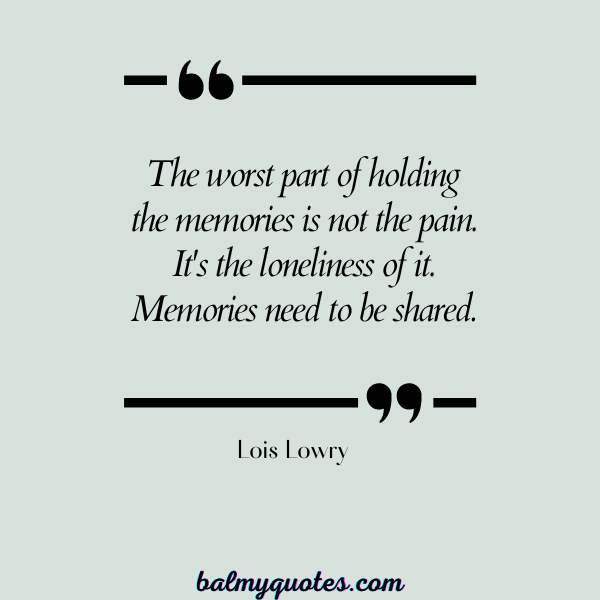 _quotes about EMPTINESS - Lois Lowry