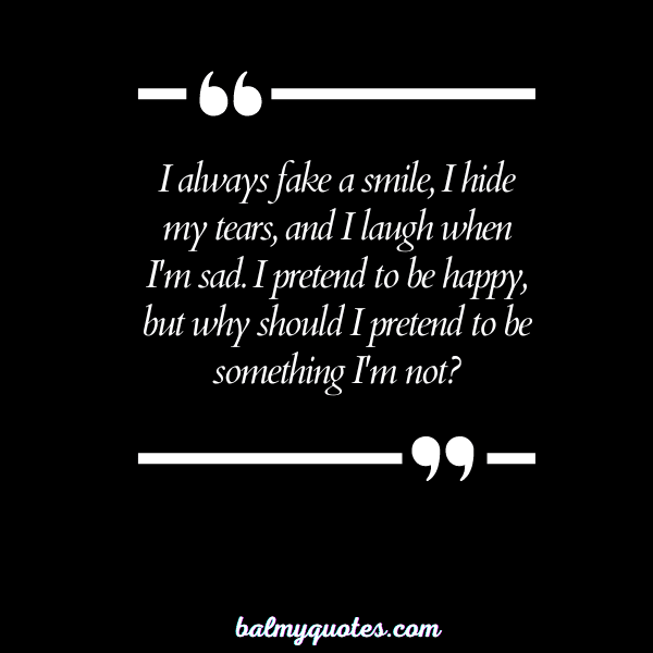 quotes on hiding behind a smile 8