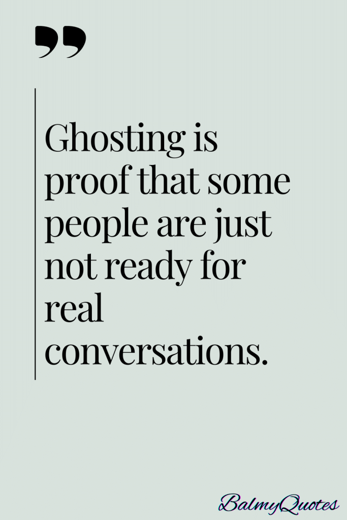 QUOTES ON GHOSTING 3