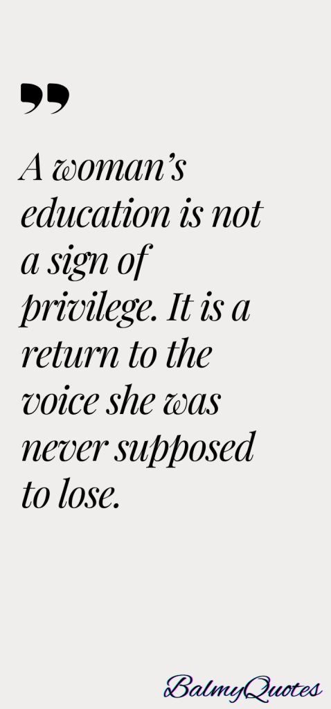 women education quote
