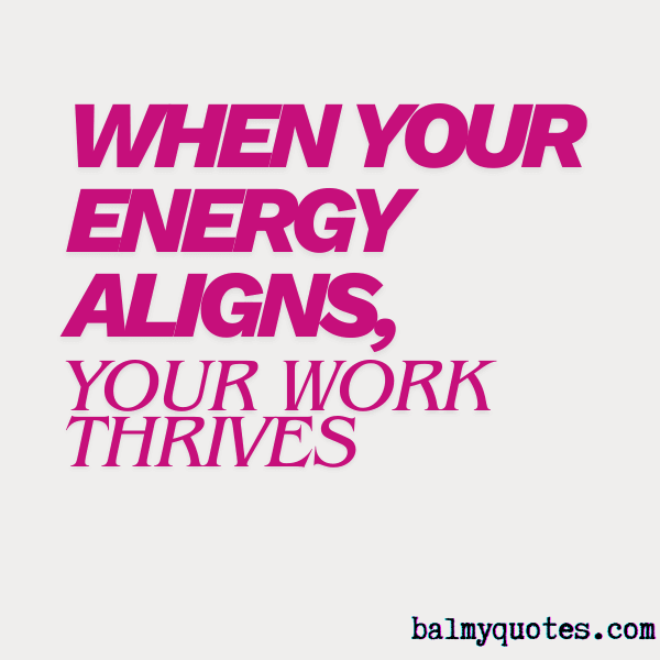 ENERGY ALIGNS